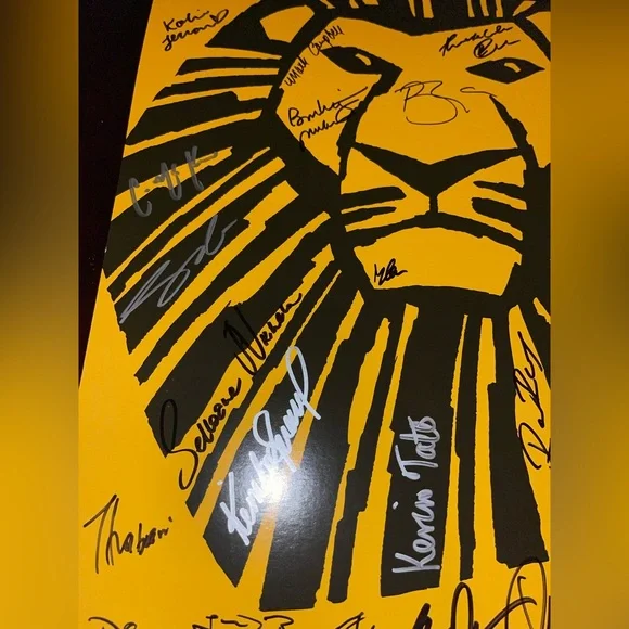 The Lion King Musical Poster 14W x 22L.